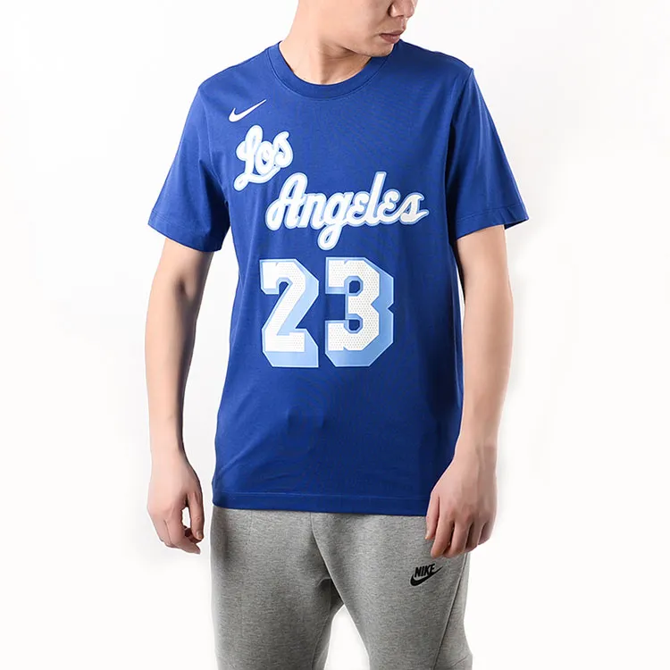 Nike T Shirts Men Rush Blue-2