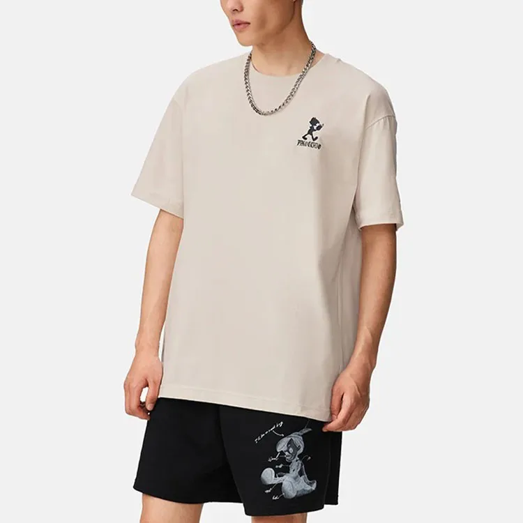 LiNing x Disney Collaboration Sports Lifestyle Collection T Shirt Men's White Sand Gray-4