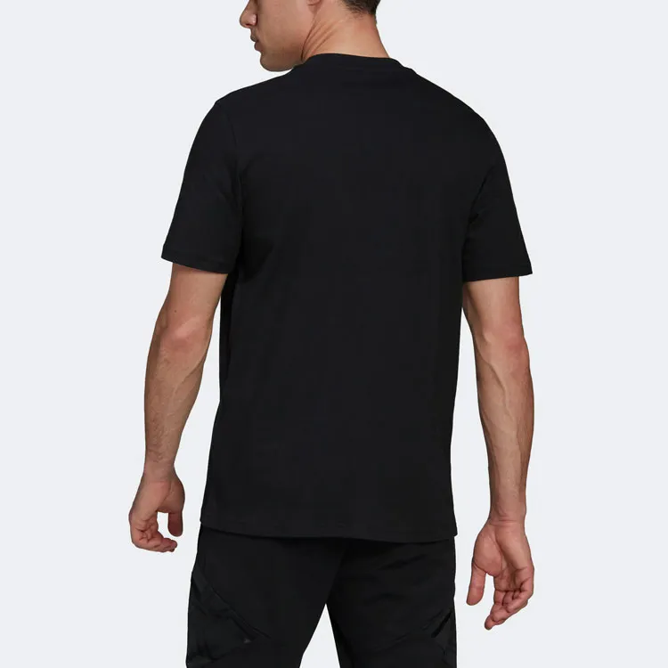 Adidas T Shirts Men Black-2
