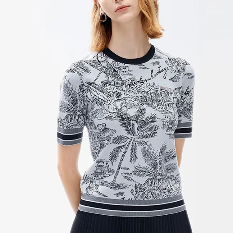 FILA T Shirts Women's White-3