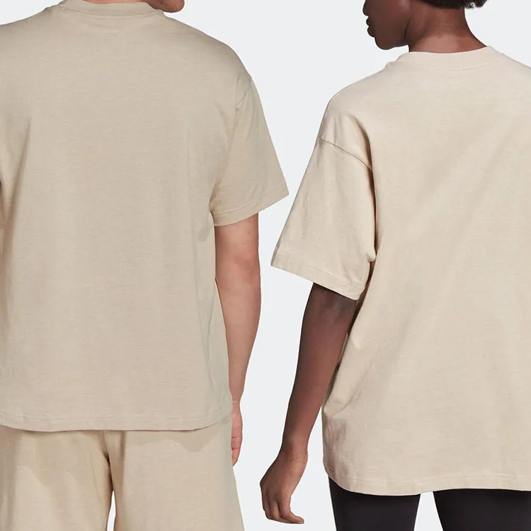Adidas Drop Shoulder Sleeve T-Shirt Unisex Khaki-3