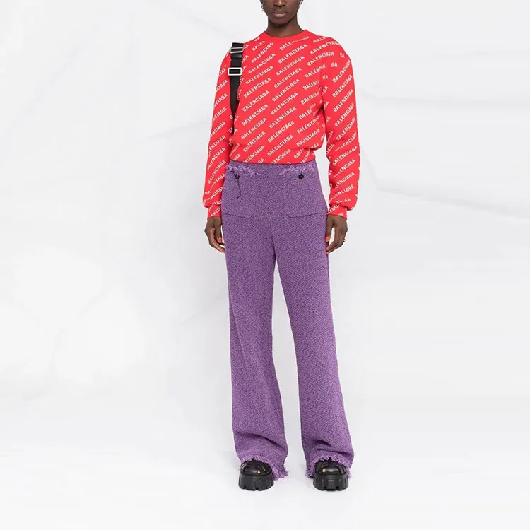 Balenciaga SS22 Sweater Women's Red-3
