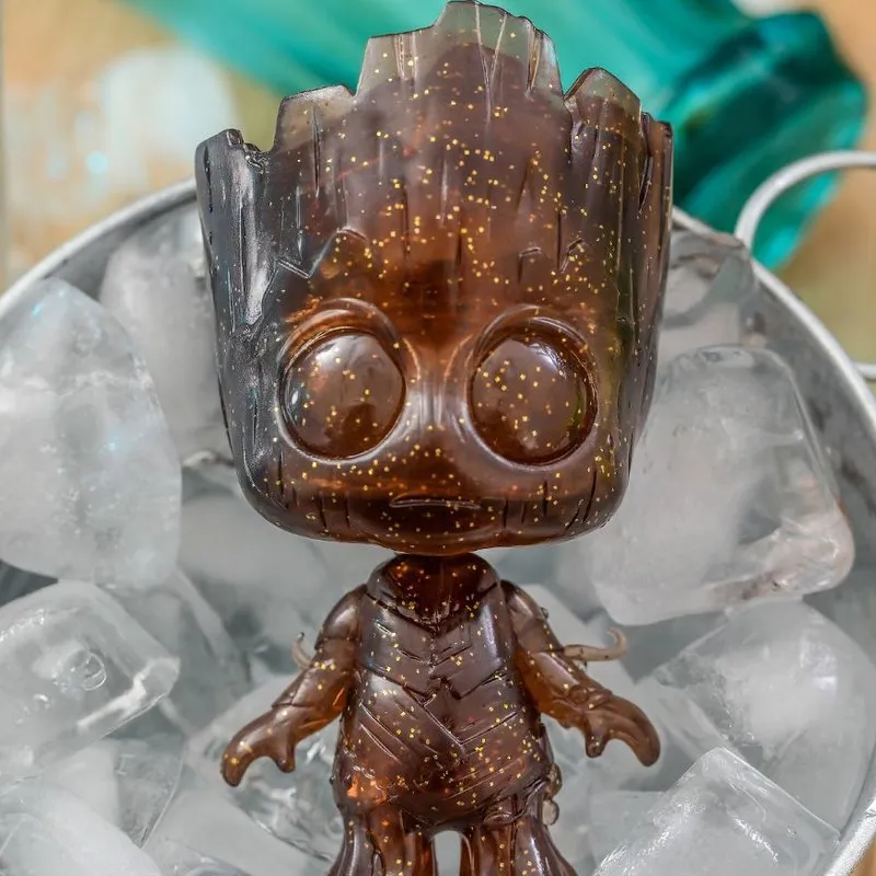 Hot Toys Groot Cosb456 Guardians Of The Galaxy 2 Brown Transparent Chibi Figures 10cm-2