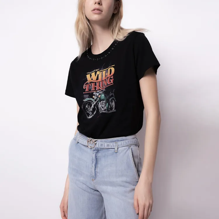 PINKO Graphic Printed Crewneck T-Shirt-1