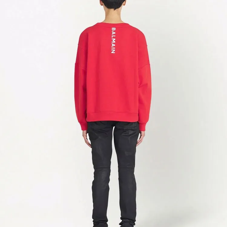 BALMAIN Sweatshirts Men Red-3