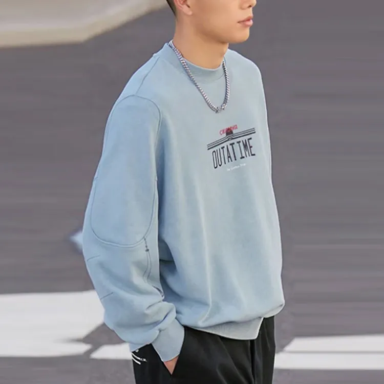 LiNing Sports Trend Series Sweatshirt Unisex Blue-3