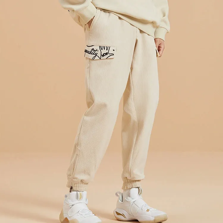 LiNing x Dft Casual Pants Men's Dusty Khaki-3