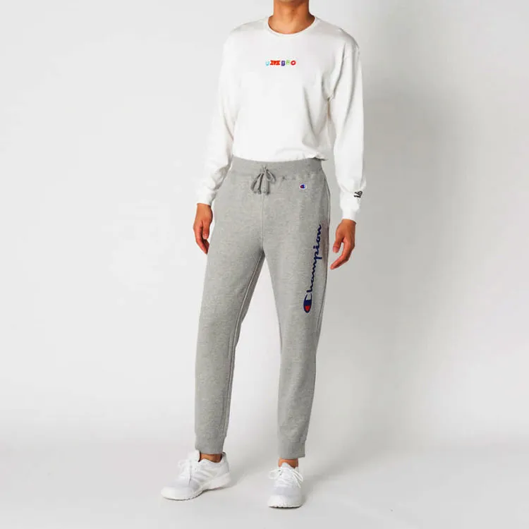 Champion Straight Moderate Sports Pants Japan Version Unisex Gray-3