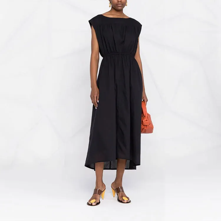TOTEME Asymmetric Midi Dress-1