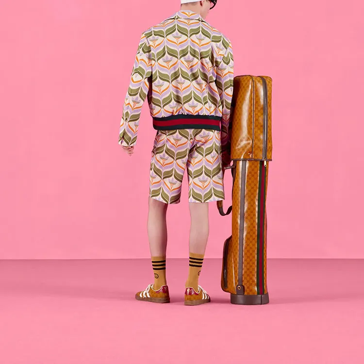 GUCCI X Adidas Trefoil Print Shorts-2