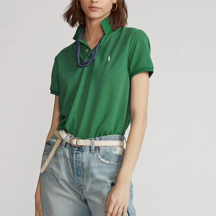 Polo Ralph Lauren SS22 Polo Shirt Women's Green-2