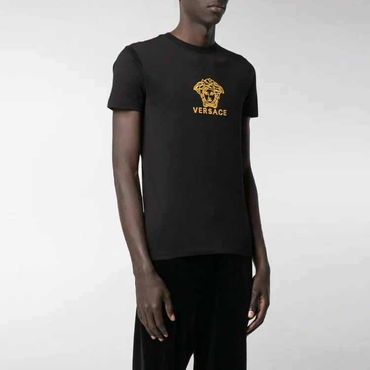 VERSACE T Shirts Men Black-4