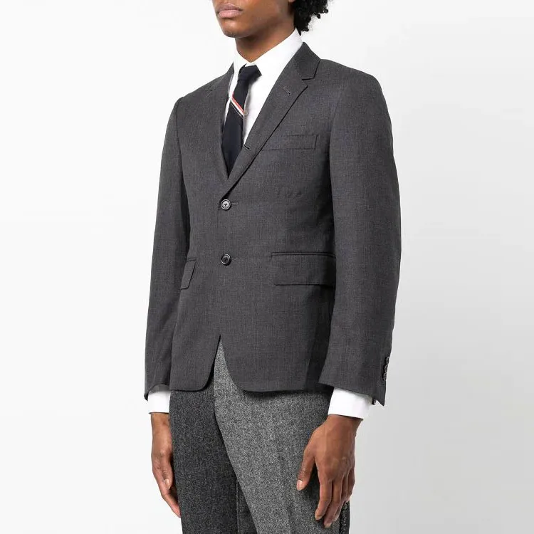 THOM BROWNE Super 120S Single-Breasted Tailored Blazer-3