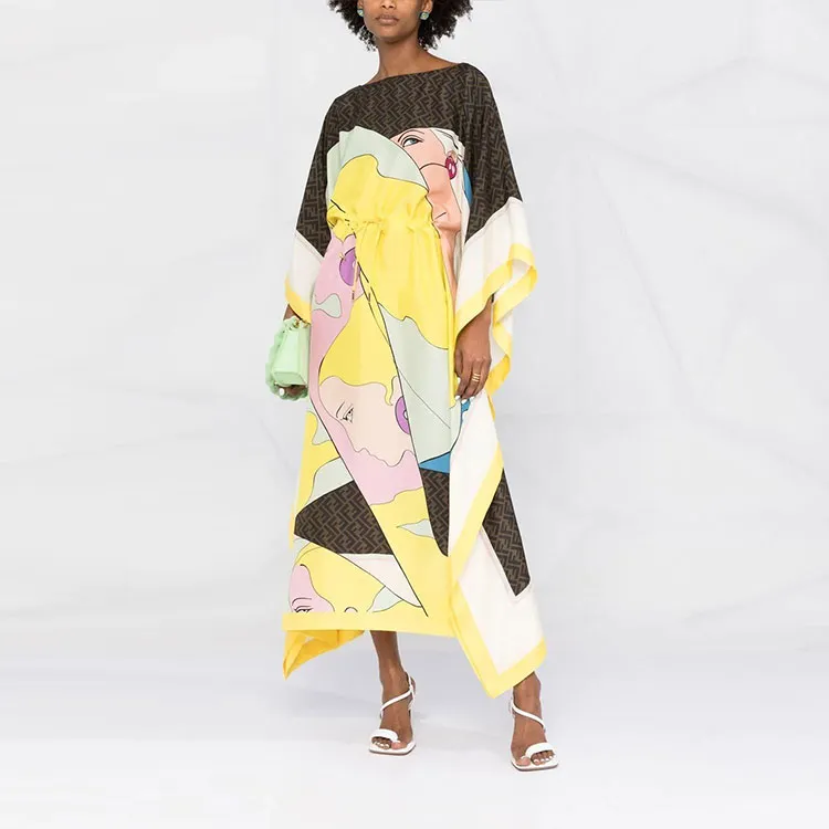 FENDI Long-Sleeved Dresses Women's Yellow-1