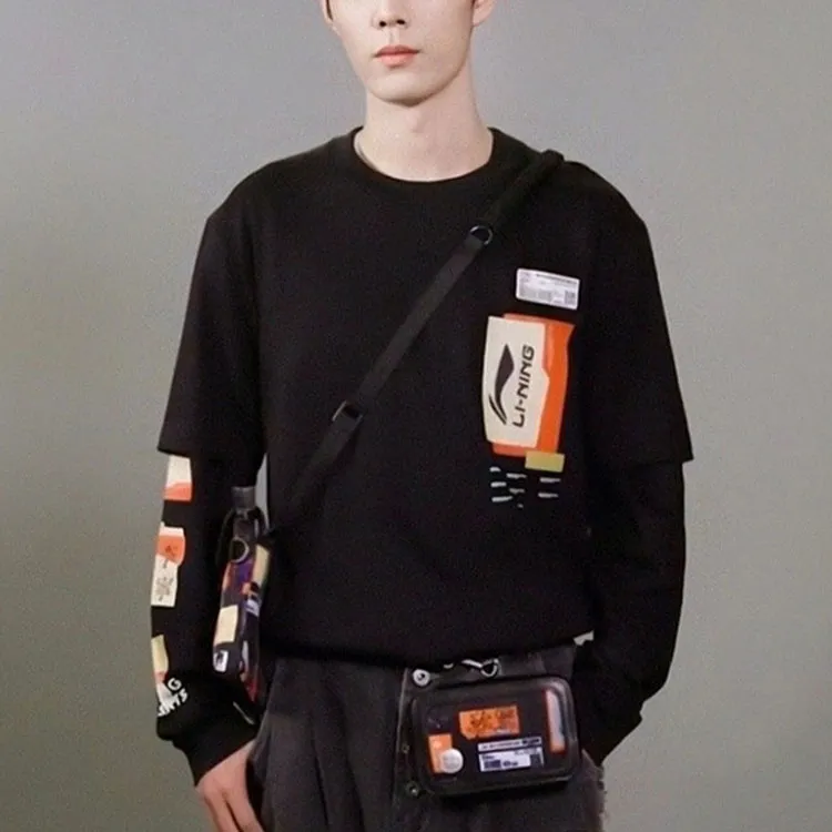 LiNing T Shirts Unisex Black-3