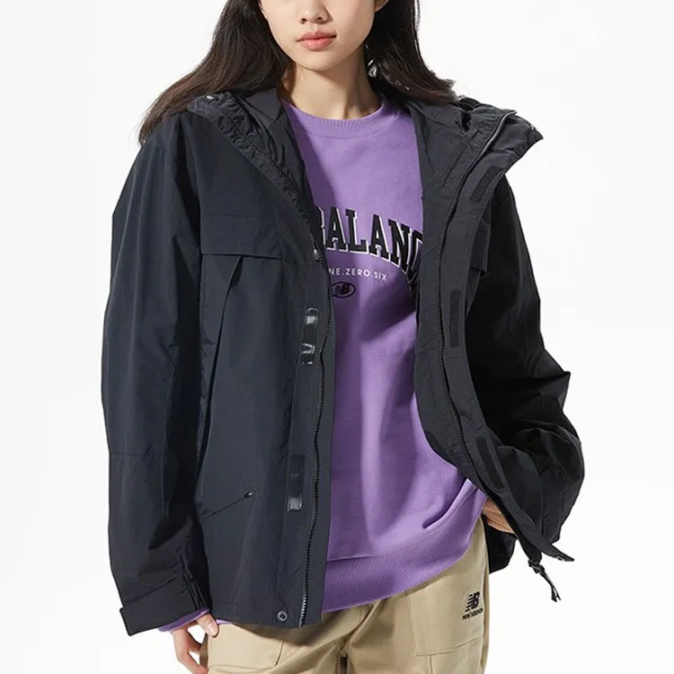 New Balance Jackets Unisex Black-3