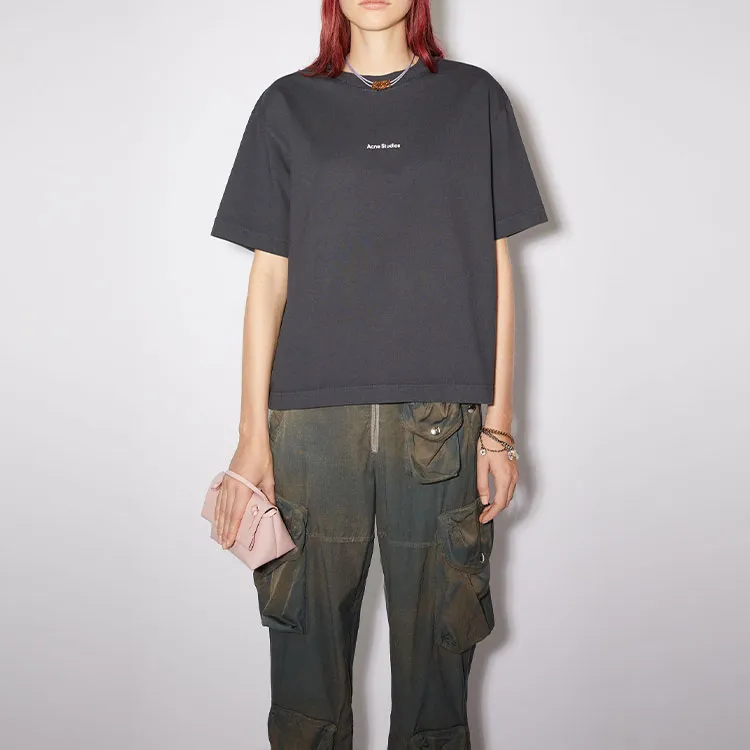 Acne Studios Logo Printed Crewneck T Shirt-1