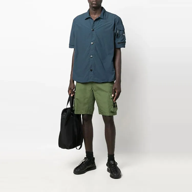 STONE ISLAND Shirts Men Turquoise-1