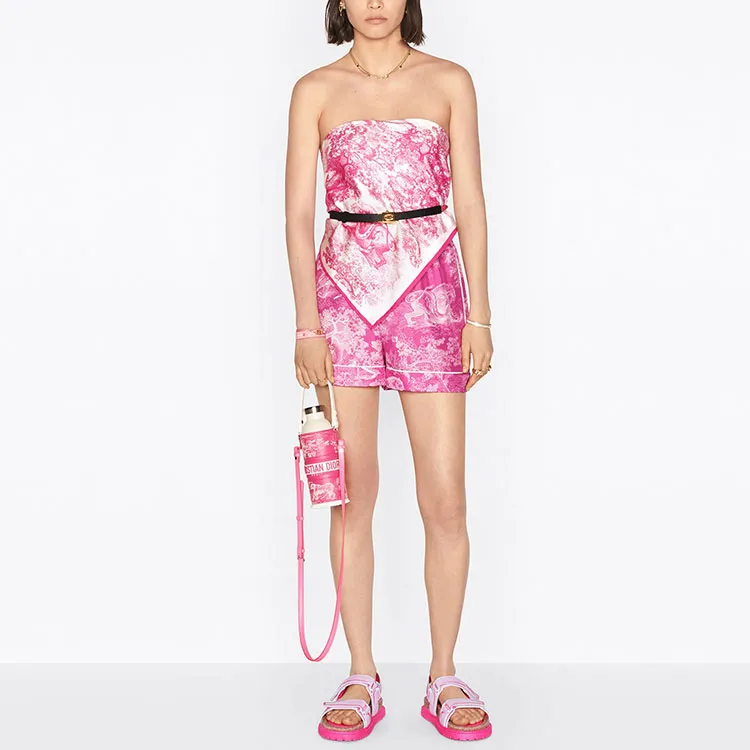 DIOR Quarterly New Products Casual Shorts Women's Bright Pink-3