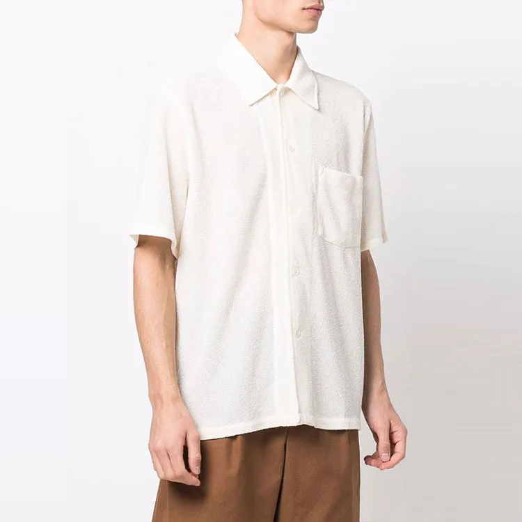 OUR LEGACY Textured finish Short sleeved Box Shirt-2