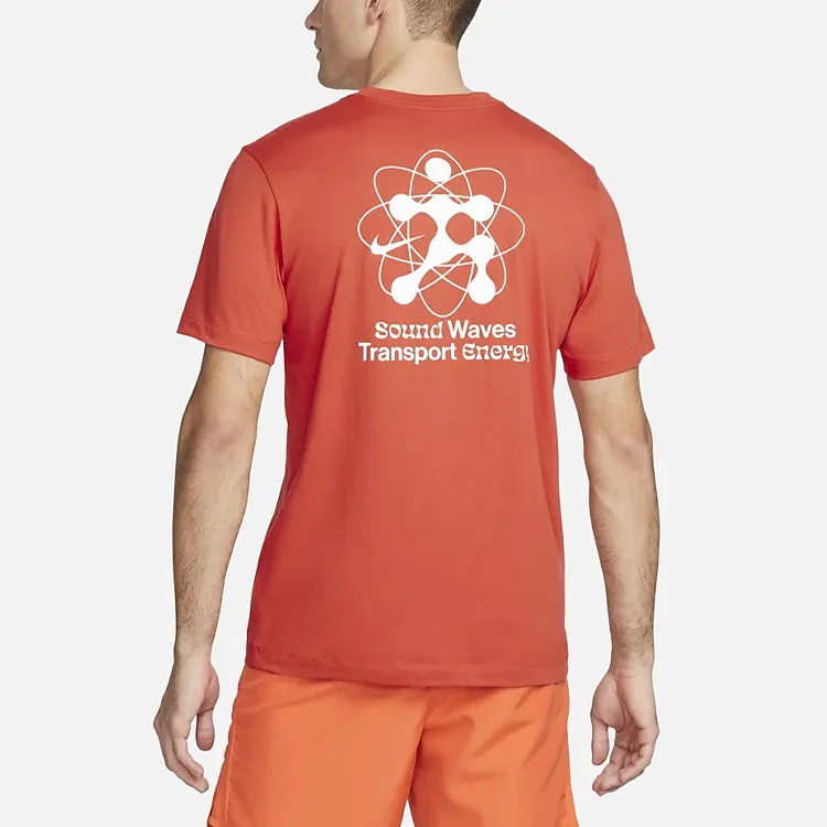 Nike T-Shirts Men Orange-2