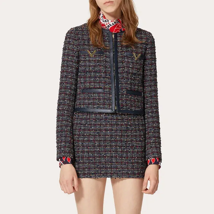 Valentino FW22 Jackets Coats Women's Marine Blue-1