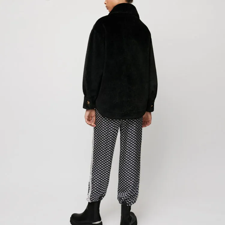 Maje Velvet Jackets Women's Black-2