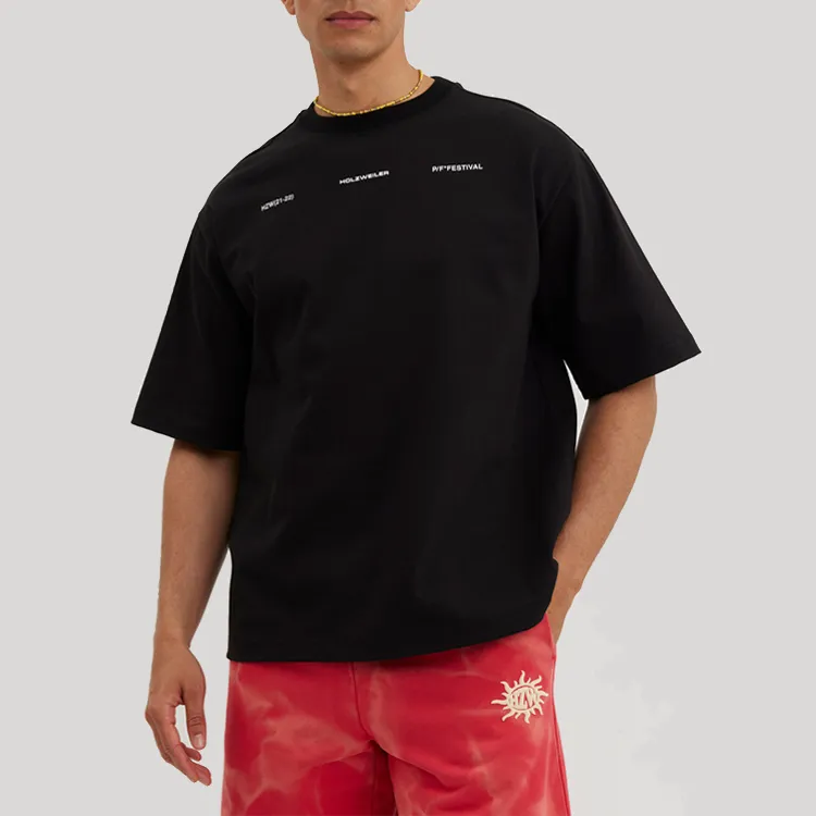 HOLZWEILER T-Shirts Men Black-4