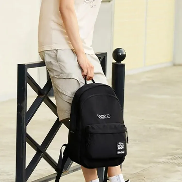 LiNing Disney Collaboration Fabric Backpack Regular Unisex Pure Black-3