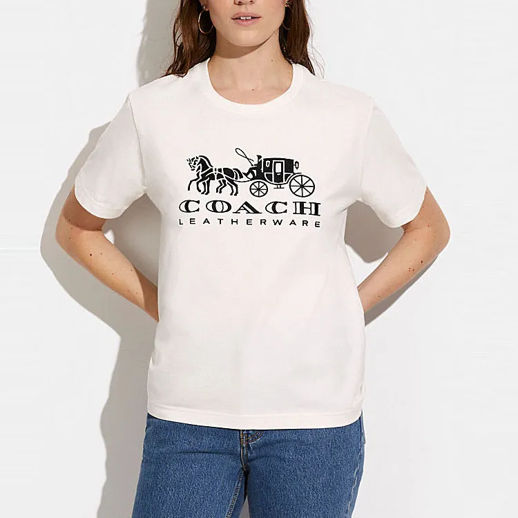 COACH SS22 Regular T Shirt Women's White-1