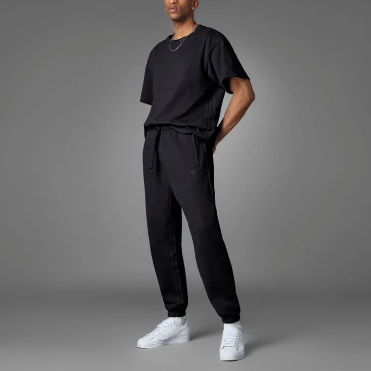 Adidas Originals Blue Version Collection Knitted Sweatpants Men's Black-3