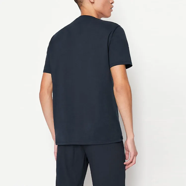 ARMANI EXCHANGE T Shirts Men Navy Blue-3