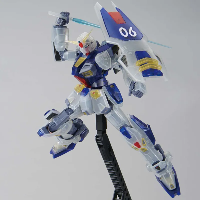 BANDAI Gundam F 90 MG 1/100 Gundam Base Limited Multicolor Transparent Edition Model Kits-1