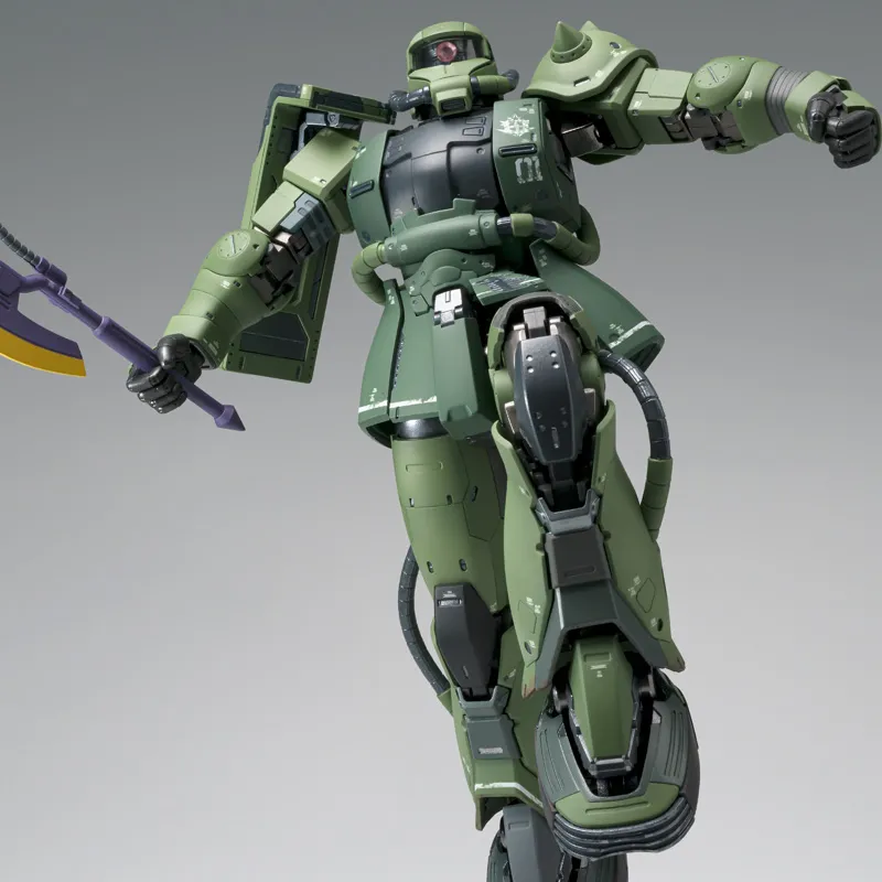 BANDAI 1 100 Zaku G.F.F.M.C. Mobile Suit Gundam Kukuru Duan's Island Duan's Custom Zaku Assembled Models 18cm-2