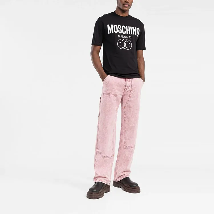 MOSCHINO Smiley Logo-print T-shirt-1