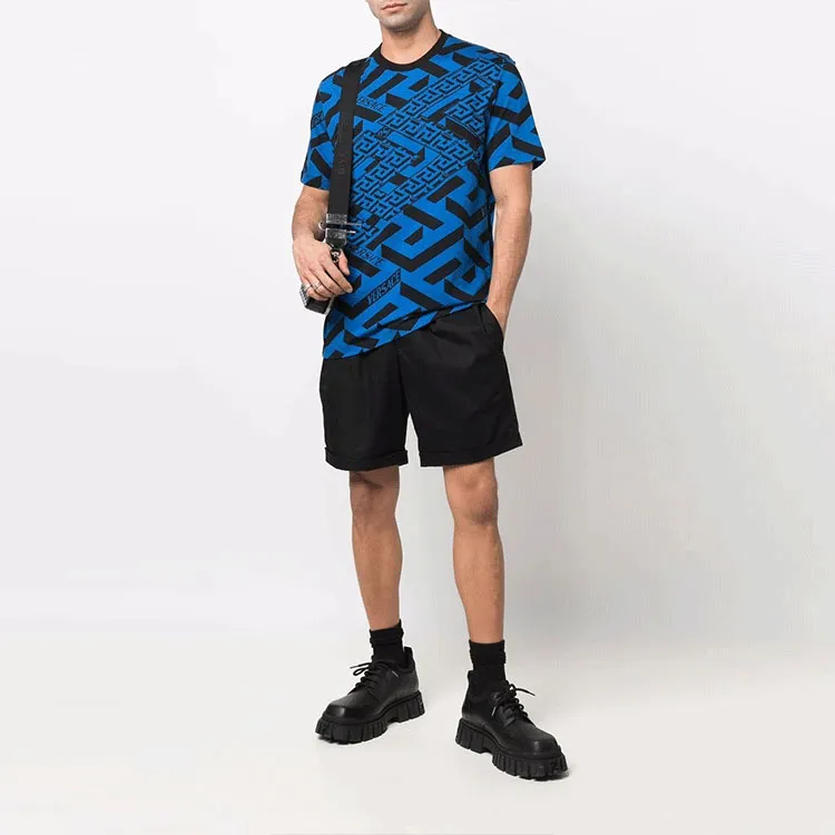 VERSACE T Shirt Men's Sapphire Blue-1