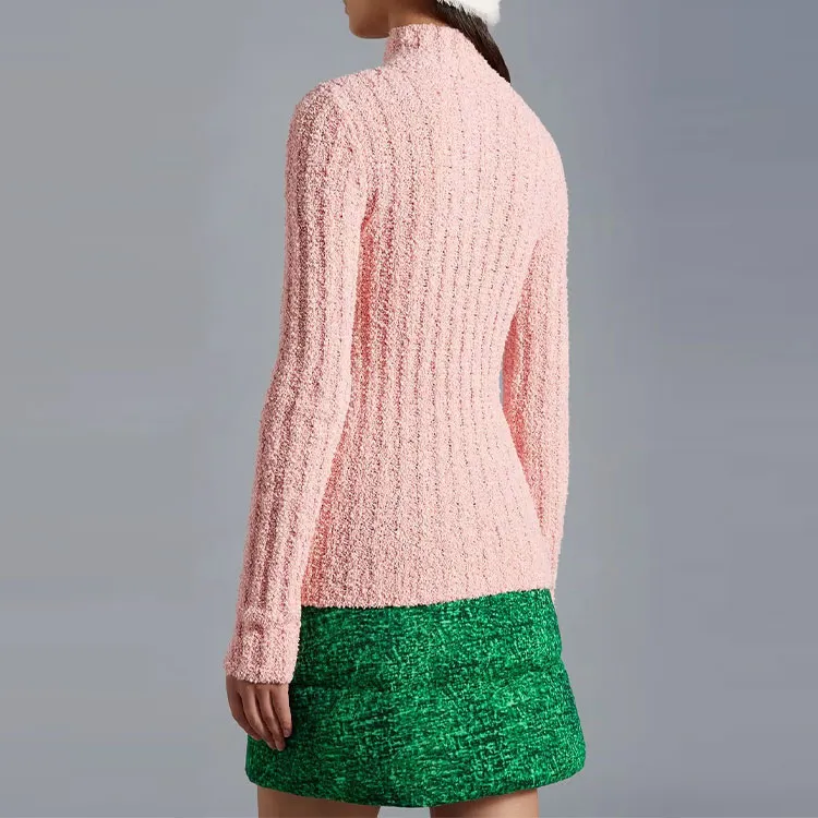 Moncler X Jw Anderson Cotton Boucle Jumper Baby Pink-2