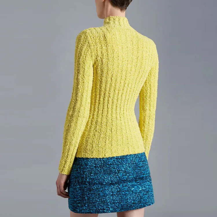 Moncler X Jw Anderson Cotton Boucle Jumper Yellow-2
