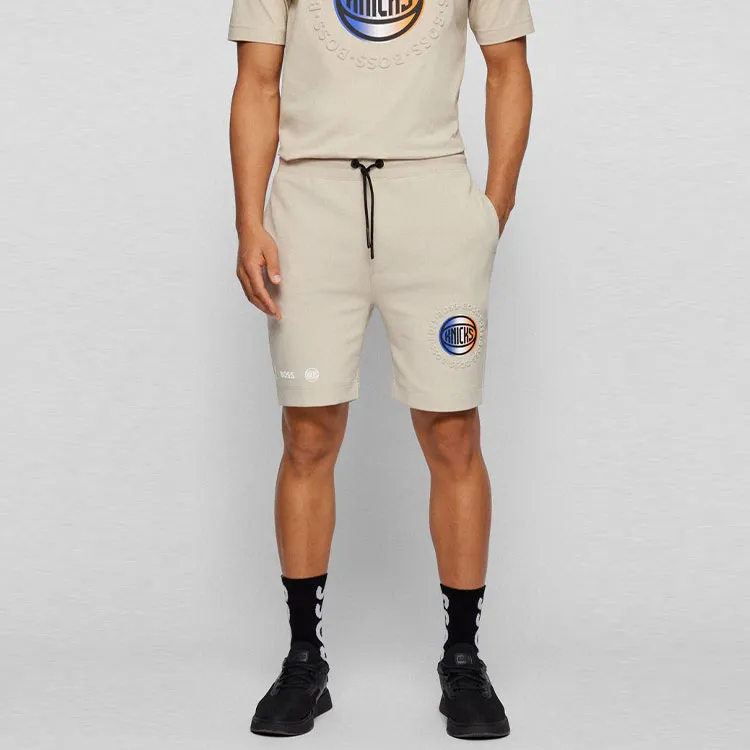 Nba X HUGO BOSS HUGO BOSS X NBA Casual Shorts Men Beige-2