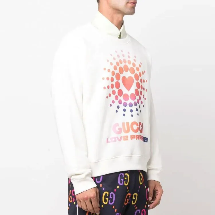 GUCCI Logo Printed Long-Sleeved Sweatshirt-3