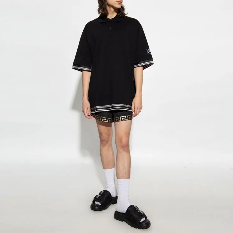 VERSACE Greca Logo print Shorts-2