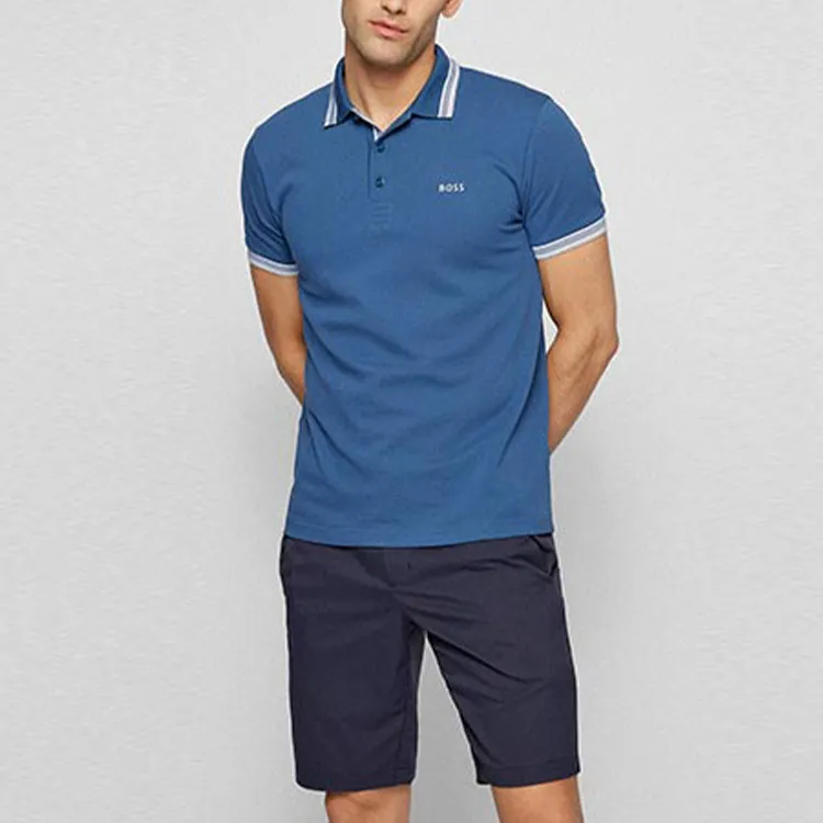 HUGO BOSS SS22 Polo Shirt Men's Marine Blue-1
