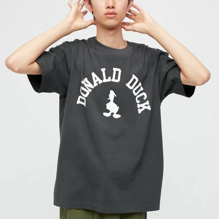 Disney X UNIQLO Disney Co-brand T-Shirts Unisex Dark Gray-2