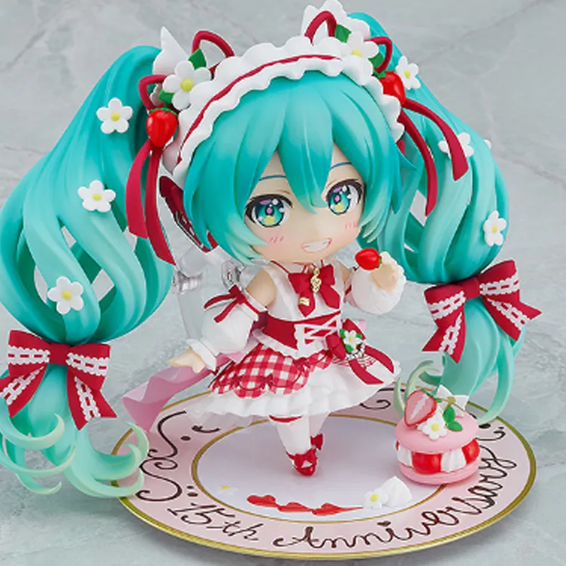 GSC Hatsune Miku Nendoroid No. 1939 Hatsune Miku 15th Anniversary Commemorative Edition Chibi Figures 10cm-2