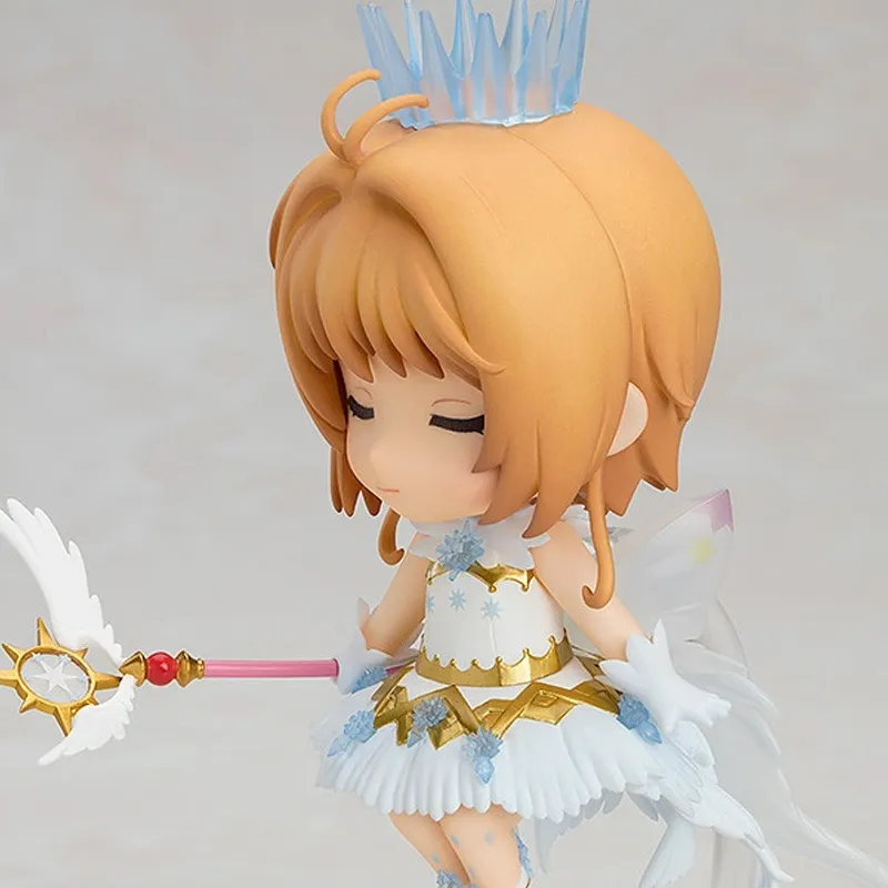 GSC Sakura Kinomoto Nendoroid No.1040 Cardcaptor Sakura Clear Card Edition Clear Ver. Chibi Figures 11cm-2
