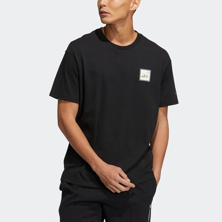 Adidas T Shirts Unisex Black-2