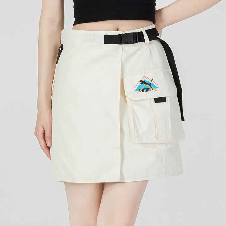 PUMA Casual Short Skirts Women's Beige-2