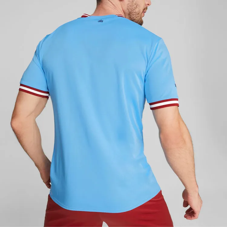 PUMA Manchester City Football Club Soccer Jersey Manchester City Men's Blue-4