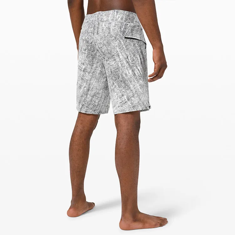 Lululemon Casual Shorts Men Gray White-2