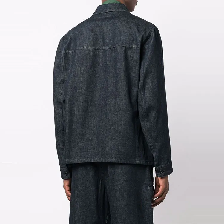 Lemaire Denim Jackets Men Blue-2